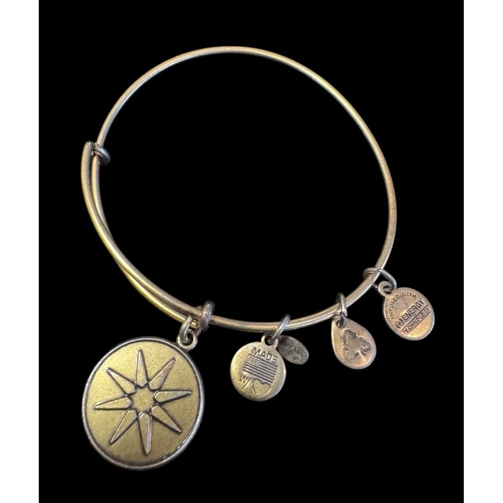 Alex and Ani Star Of Venus Gold Bangle Bracelet Astrology Energy Beauty BohoGift